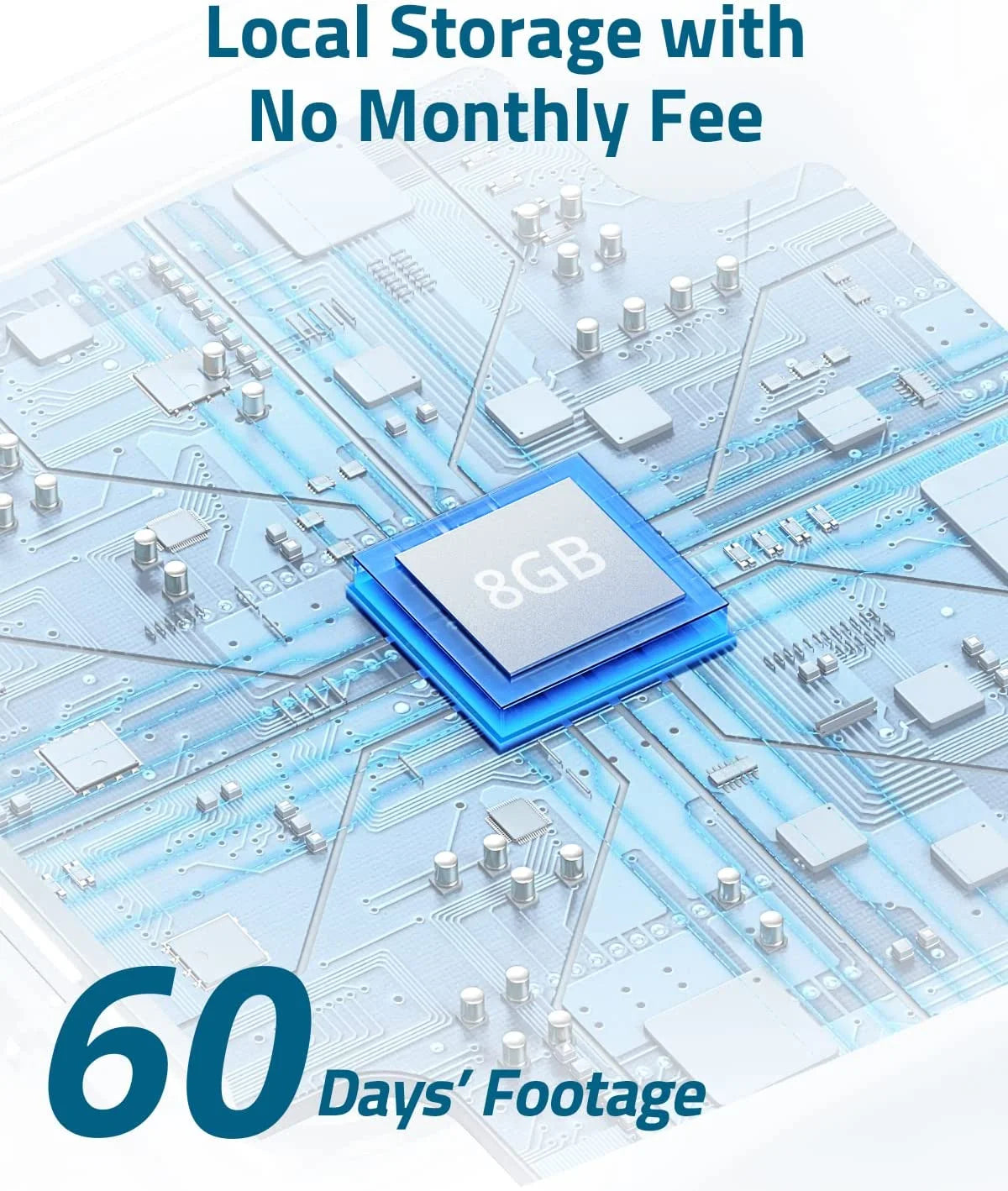 Solocam S230 Wireless Outdoor Solar Spotlight 2K Camera, 3-Cam Kit, White, 3-Pack