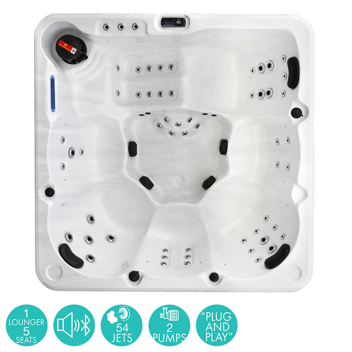 Olive Bay 54-Jet 6 Person Hot Tub - Delivered and Installed