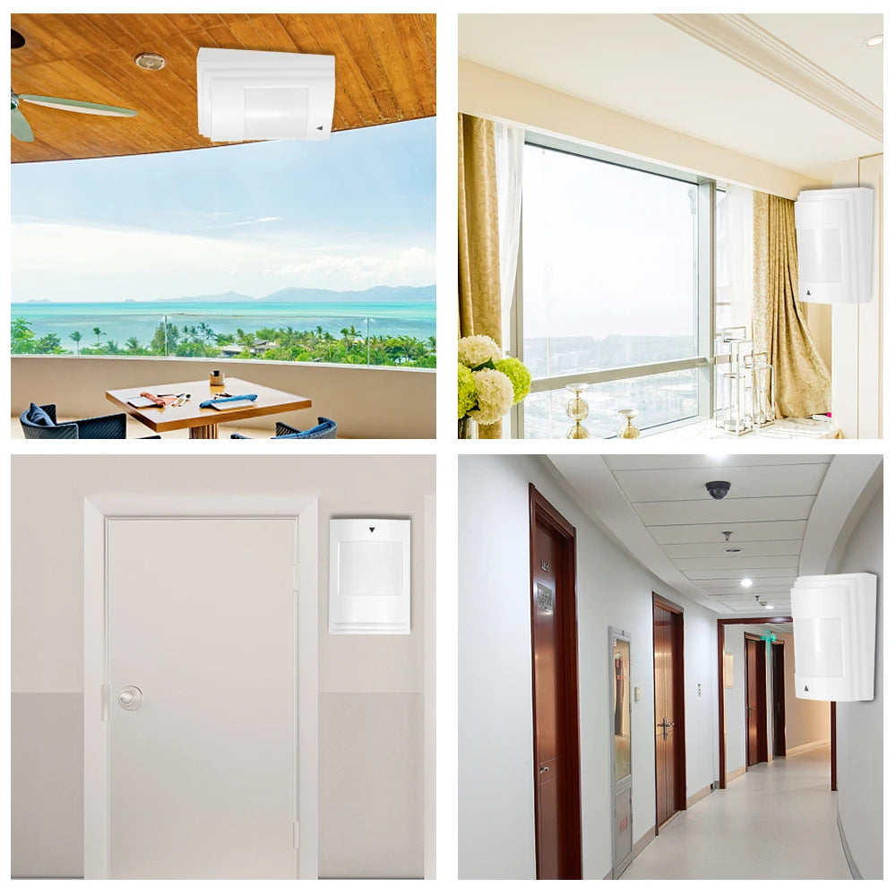 Anti-Pet PIR Motion Sensor Wall Hanging Wired Alarm Dual Infrared Detector Pet Immune for Home Burglar Security Alarm System