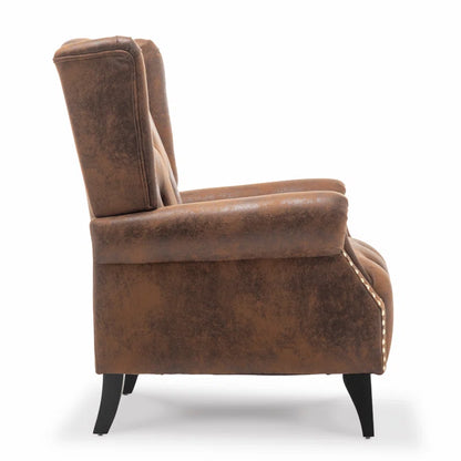 Microsuede Wingback Chair