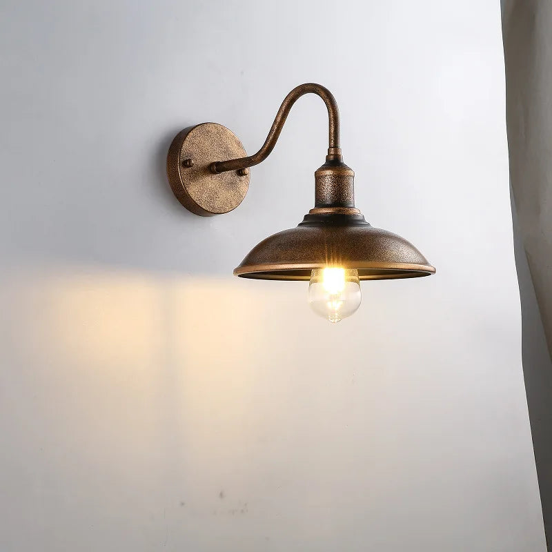 American Loft Vintage Lights Waterproof Outdoor Lights Retro Balcony Terrace Porch Courtyard Garden Light Bedside Bedroom Lamp