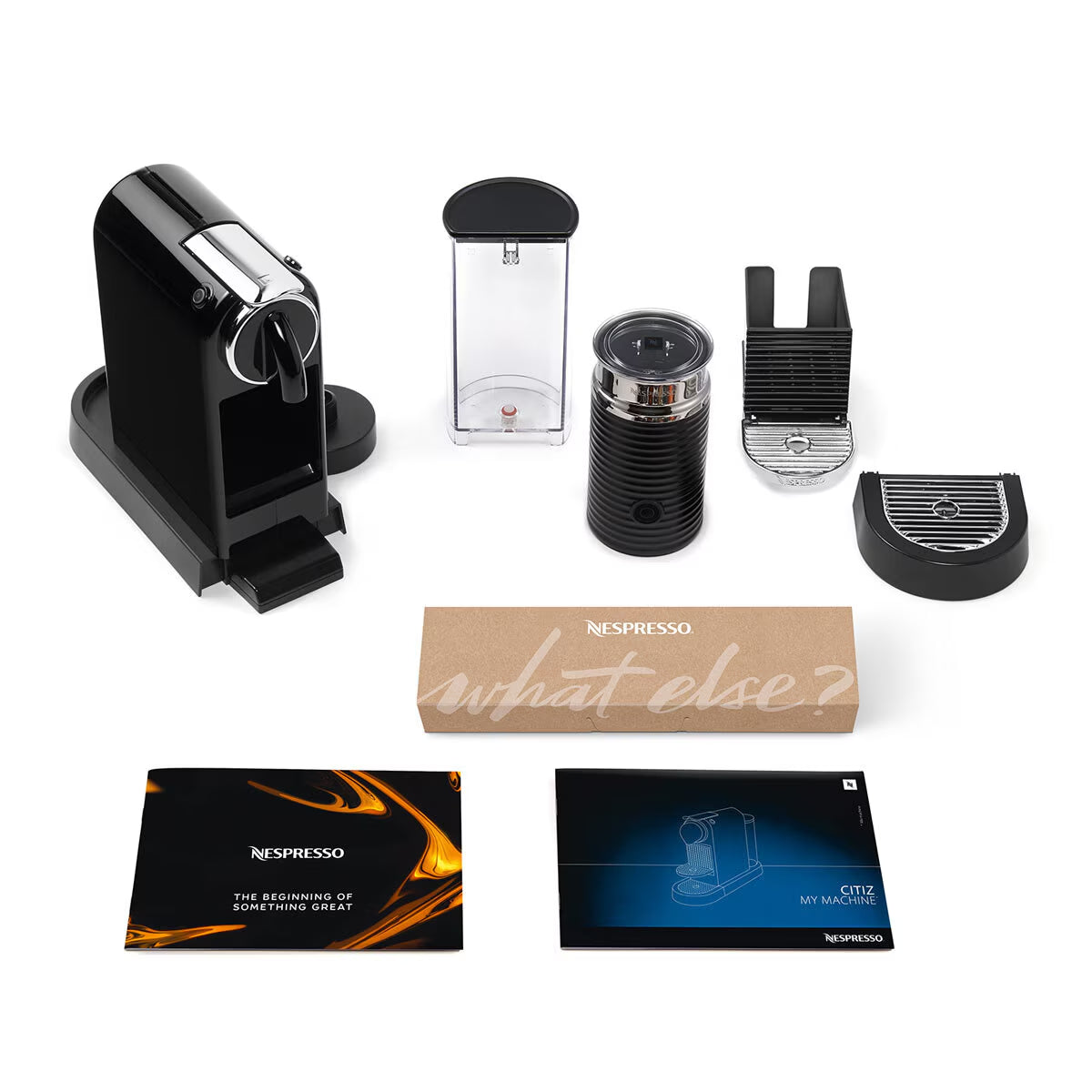 Nespresso by  Citiz Capsule Coffee Machine & Aeroccino Milk Frother, Black