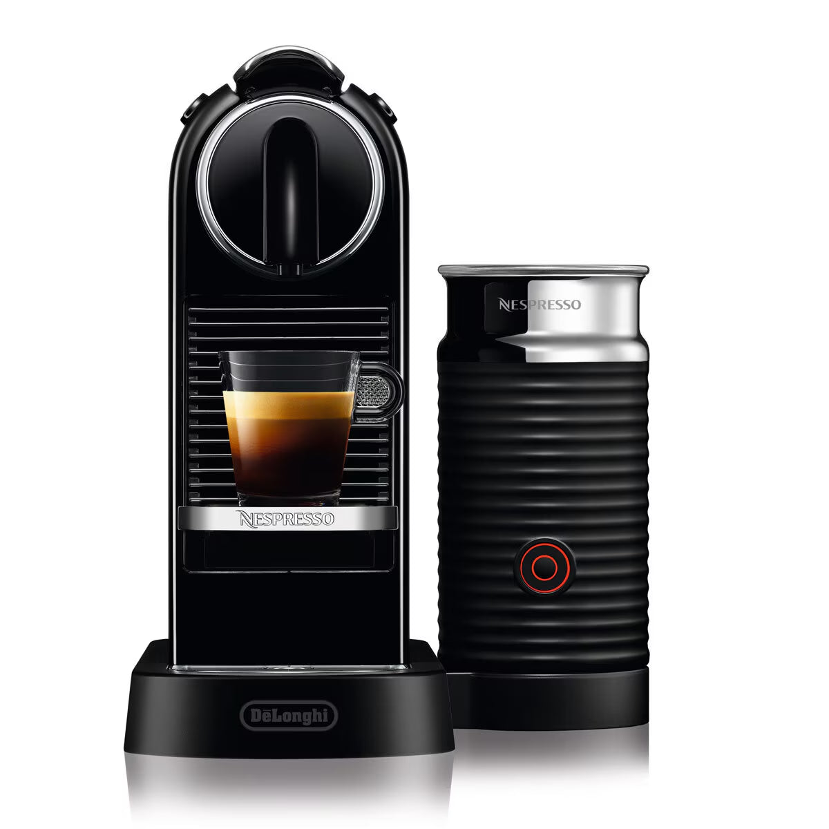 Nespresso by  Citiz Capsule Coffee Machine & Aeroccino Milk Frother, Black