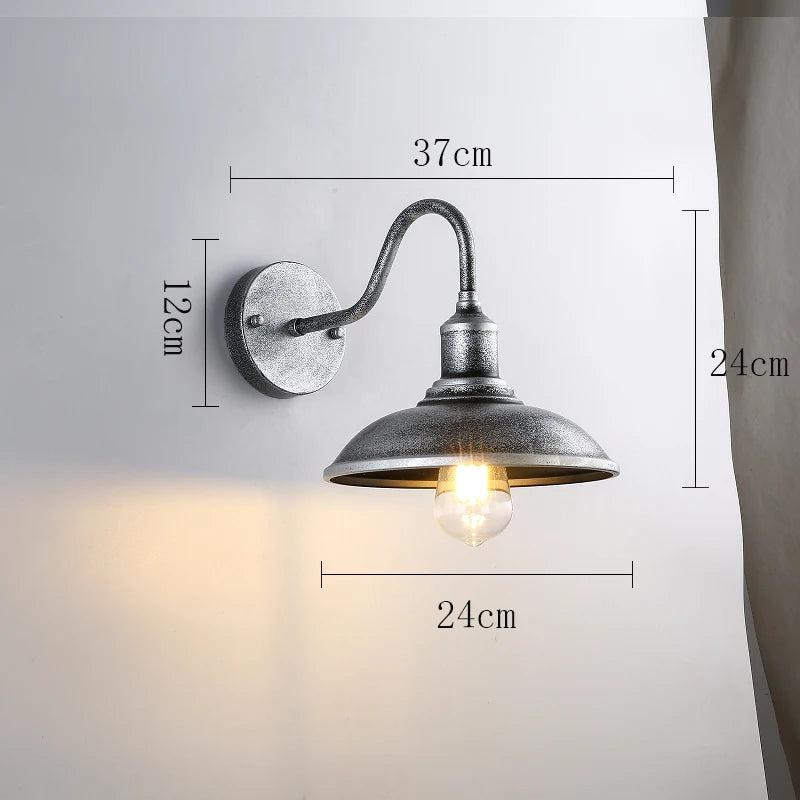 American Loft Vintage Lights Waterproof Outdoor Lights Retro Balcony Terrace Porch Courtyard Garden Light Bedside Bedroom Lamp