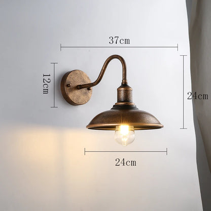 American Loft Vintage Lights Waterproof Outdoor Lights Retro Balcony Terrace Porch Courtyard Garden Light Bedside Bedroom Lamp