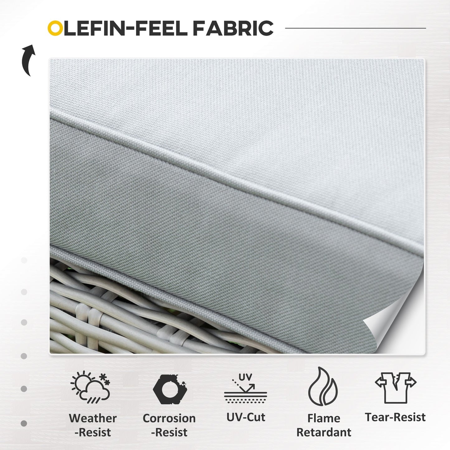 5 Pcs Outdoor Garden Rattan Sofa Lounge Footstool Cooler Bar Coffee Table Set