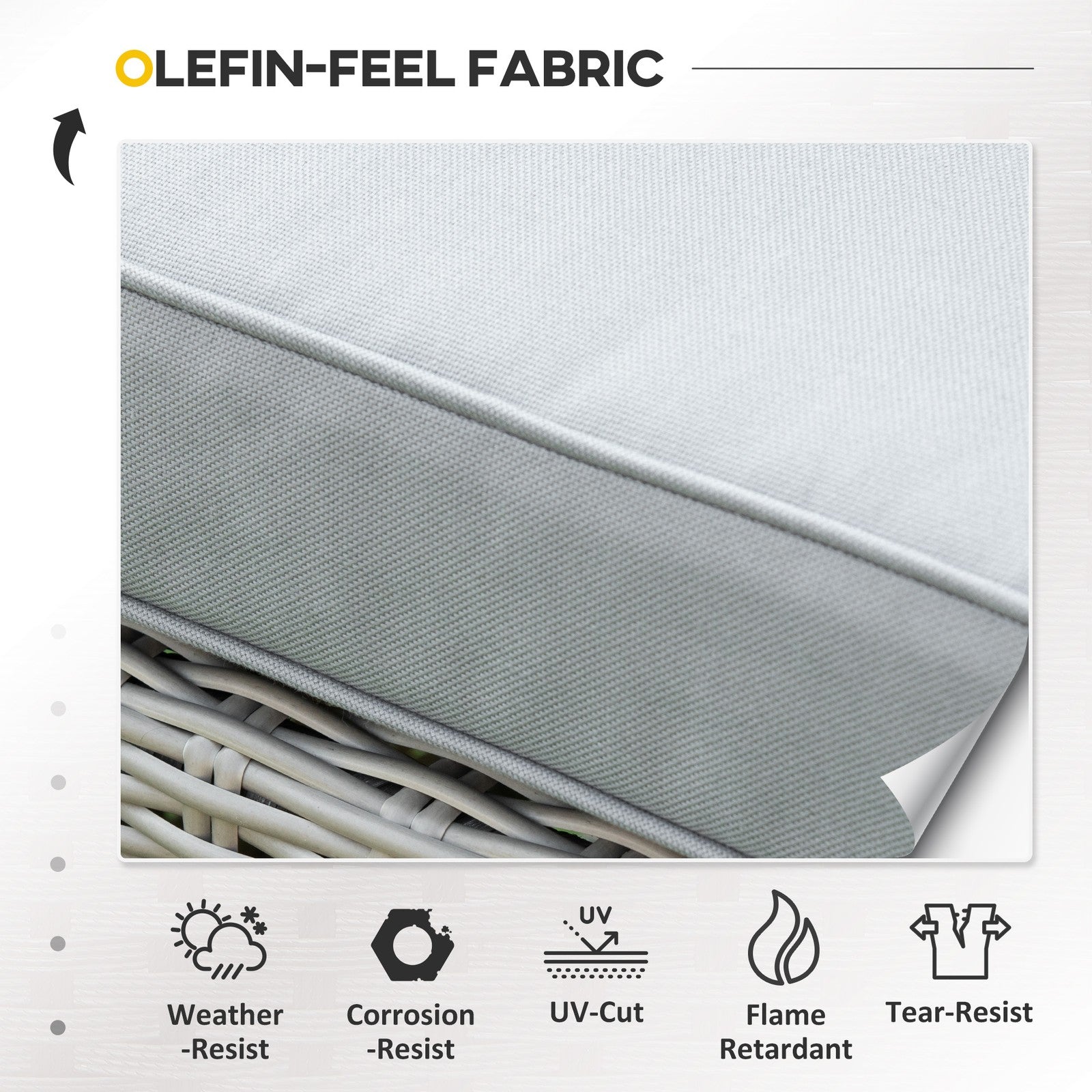 5 Pcs Outdoor Garden Rattan Sofa Lounge Footstool Cooler Bar Coffee Table Set