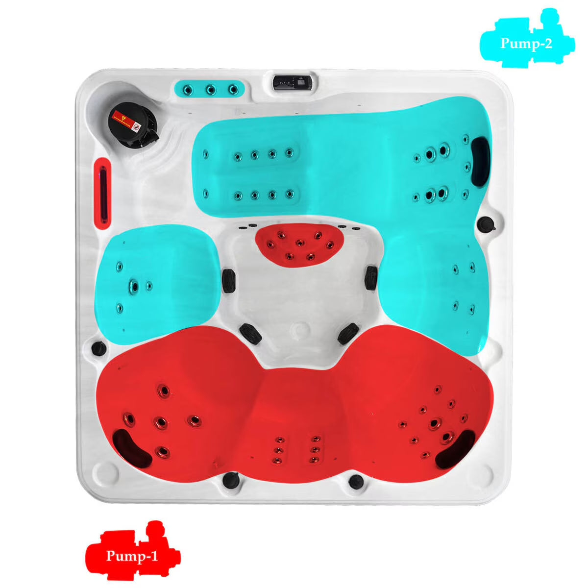 Olive Bay 54-Jet 6 Person Hot Tub - Delivered and Installed