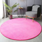 Gray Coral Velvet Carpet round for Home Living Room Coffee Table Floor Rug Short Plush Foot Mat Children'S Play Crawling Carpets
