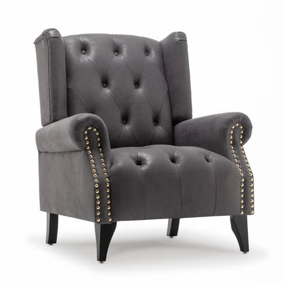 Microsuede Wingback Chair