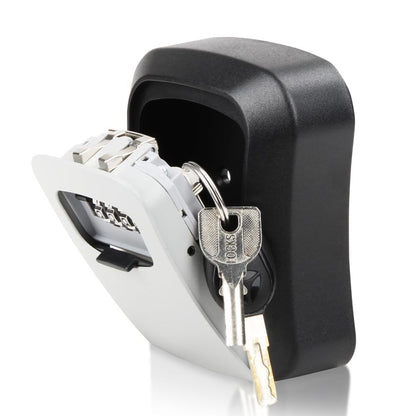 Wall Mounted Key Safe - 4 Digits Combination Key Safe Outdoor Key Lock Box UK
