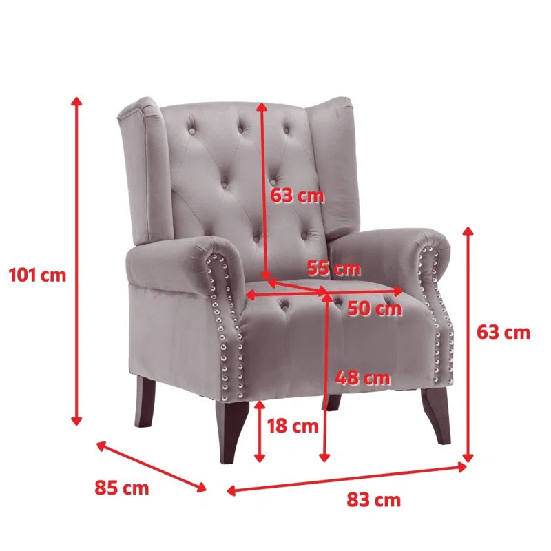 Microsuede Wingback Chair