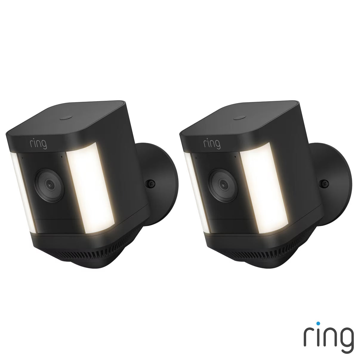 Battery Spotlight Cam plus in Black - 2 Pack