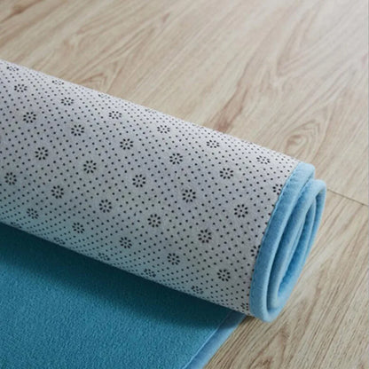 Gray Coral Velvet Carpet round for Home Living Room Coffee Table Floor Rug Short Plush Foot Mat Children'S Play Crawling Carpets