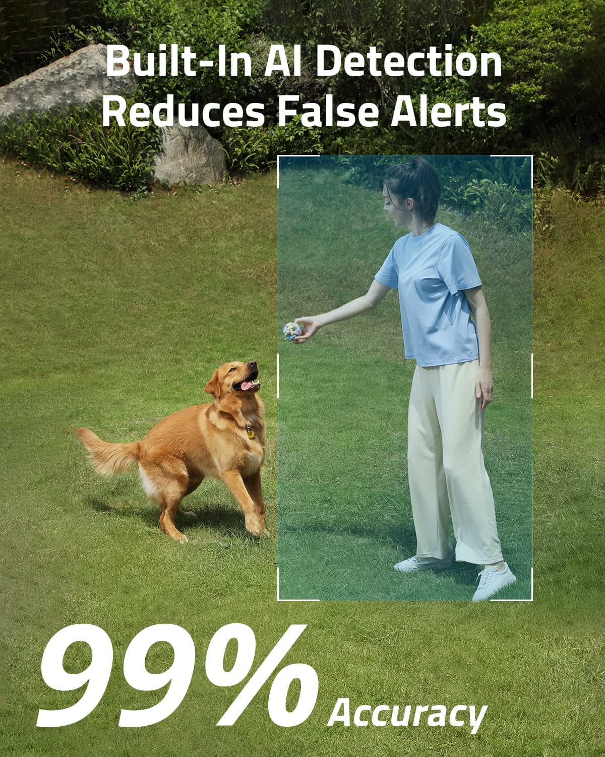 Solocam S230 Wireless Outdoor Solar Spotlight 2K Camera, 3-Cam Kit, White, 3-Pack