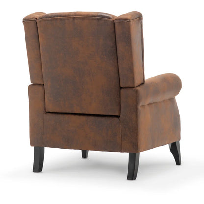 Microsuede Wingback Chair