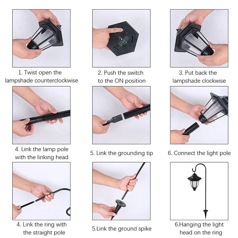 Solar Outdoor Lights Pathway, Outdoor Waterproof LED Landscape Lighting Solar Walkway Lights for Landscape/Patio/Lawn/Yard/Drive