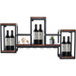 Wall Mounted Wine Rack Shelf Industrial Hanging Wine Bottle Display Wine Storage Storage Rack Ceiling Wine Glass Rack