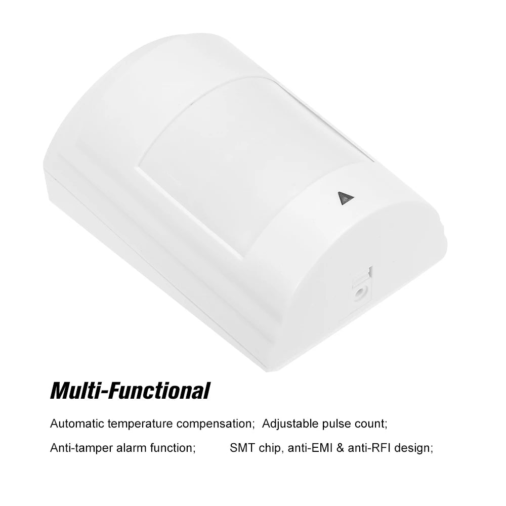 Anti-Pet PIR Motion Sensor Wall Hanging Wired Alarm Dual Infrared Detector Pet Immune for Home Burglar Security Alarm System