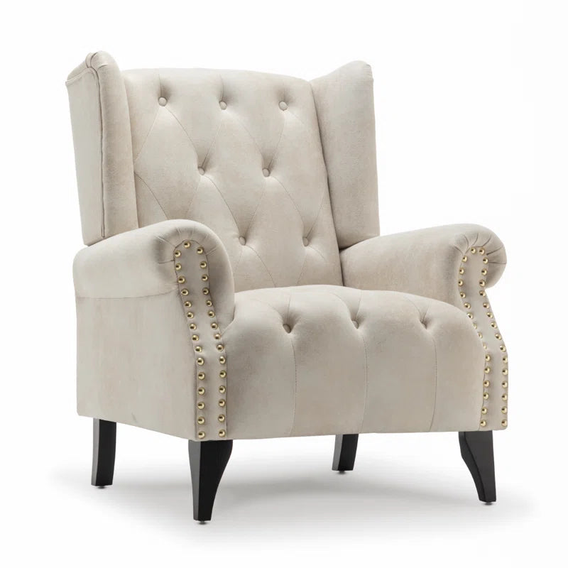 Microsuede Wingback Chair
