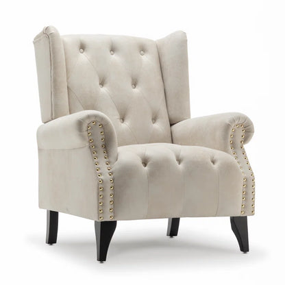 Microsuede Wingback Chair