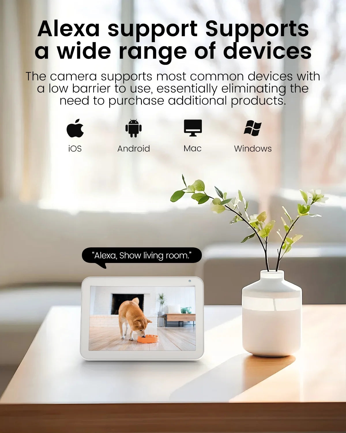 2.5K Pet Camera, 5G/2.4G Wifi Cameras for Home Security, 360° Pan/Tilt Indoor Camera for Dog/Cat, Baby Monitor, Phone App, Motion Tracking & Alerts, Night Vision, Two-Way Audio, Support Alexa