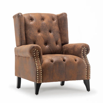 Microsuede Wingback Chair