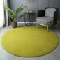 Gray Coral Velvet Carpet round for Home Living Room Coffee Table Floor Rug Short Plush Foot Mat Children'S Play Crawling Carpets