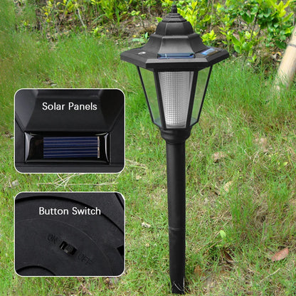 Solar Outdoor Lights Pathway, Outdoor Waterproof LED Landscape Lighting Solar Walkway Lights for Landscape/Patio/Lawn/Yard/Drive