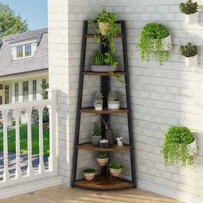 Bookcase Corner Book Shelf Rack Wood Bookshelf Storage Shelves